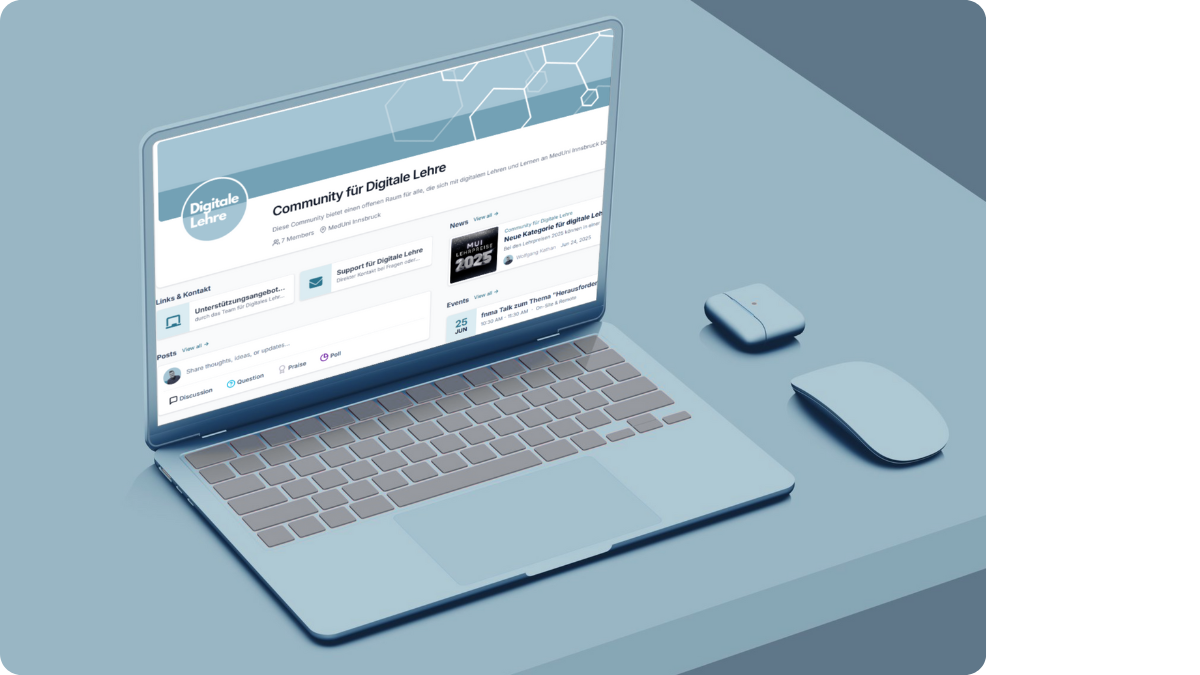 Community für Digitale Lehre im Social Intranet der MUI