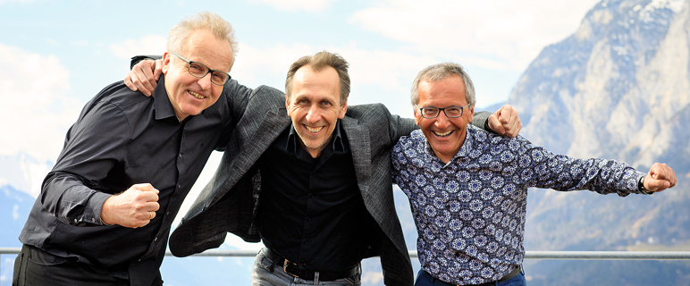 Haben Grund zur Freude: Gottfried Baier, Andreas Villunger & Zlatko Trajanoski. (v. li. n. re.) Foto: MUI/F. Lechner.