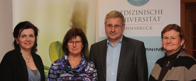 Beim Vortrag vor Ort mit dabei (von links): Forum Land Bezirksobfrau DI Regina Norz, Bezirksbäuerin-Stv. Elisabeth Ripfl, Referent Primar Univ.-Prof. Dr. Josef Marksteiner und Bezirksbäuerin-Stv. Karoline Schapfl.