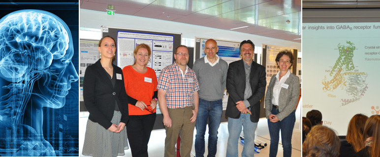 Das Organisationskomitee Daniela Weth, Monika Egger-Büssing mit ao.Univ.-Prof. Christoph Schwarzer und ao.Univ.-Prof. Markus Reindl mit Prof. Bernhard Bettler und Vizerektorin Univ.-Prof.in Christine Bandtlow. (v. li. na. re.) (Copyright: Fotolia Adimas, MUI)