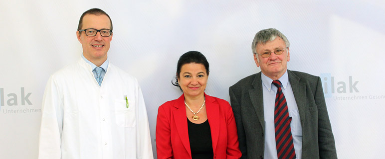 Prof. Herbert Tilg, Prof. Irene Virgolini und Prof. Ludwig Wildt (Foto: TILAK/ Lackner)