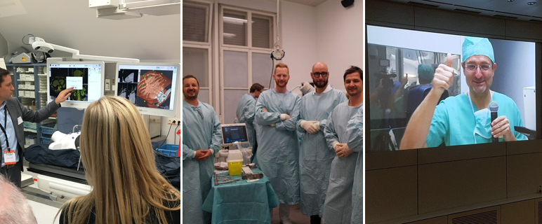 Impressionen der beiden Veranstaltungen der Univ.-Klinik für Radiologie und der Univ.-Klinik für Visceral-, Transplantations- und Thoraxchirurgie. Foto: Bale & Stättner.