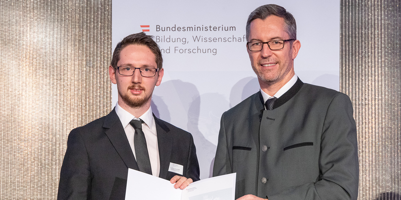 Auszeichnung für herausragenden Studienerfolg