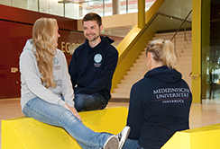 Hoodies der Medizinischen Universität Innsbruck 