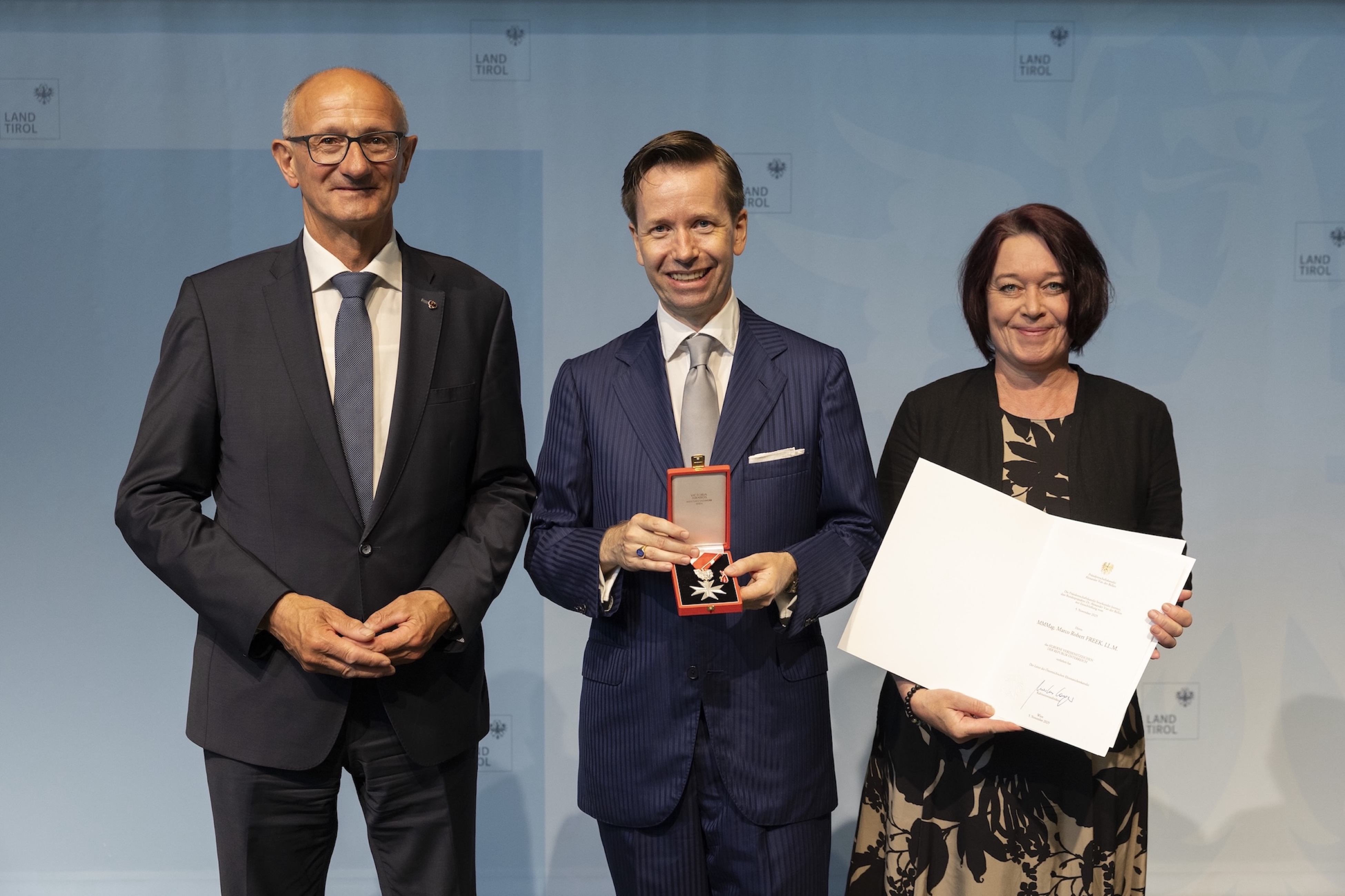Silbernes Verdienstzeichen der Republik Österreich für Marco Freek