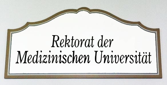 Rektorat Schild